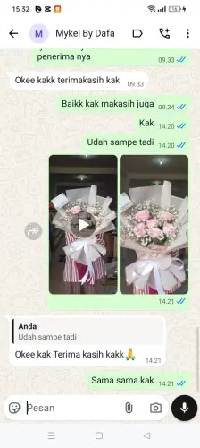 Testimonial Buket Bunga sumurugul
