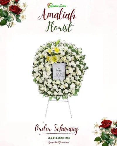 Krans Bunga Duka Cita sumurugul